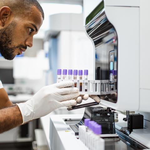 A lab tech working in life sciences