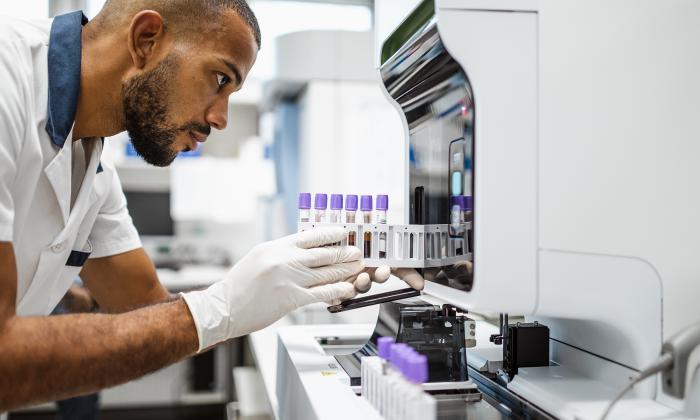 A lab tech working in life sciences