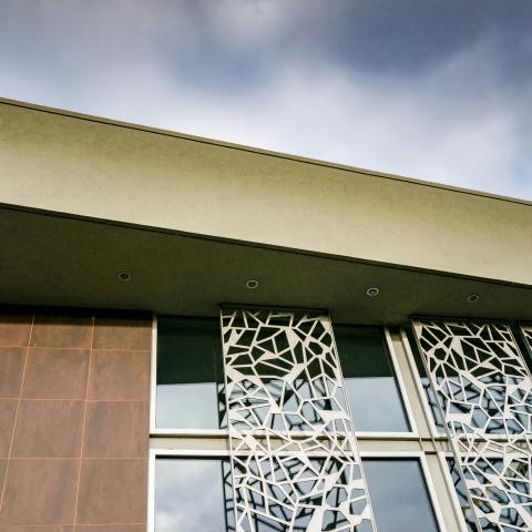 White Framed Glass Window
